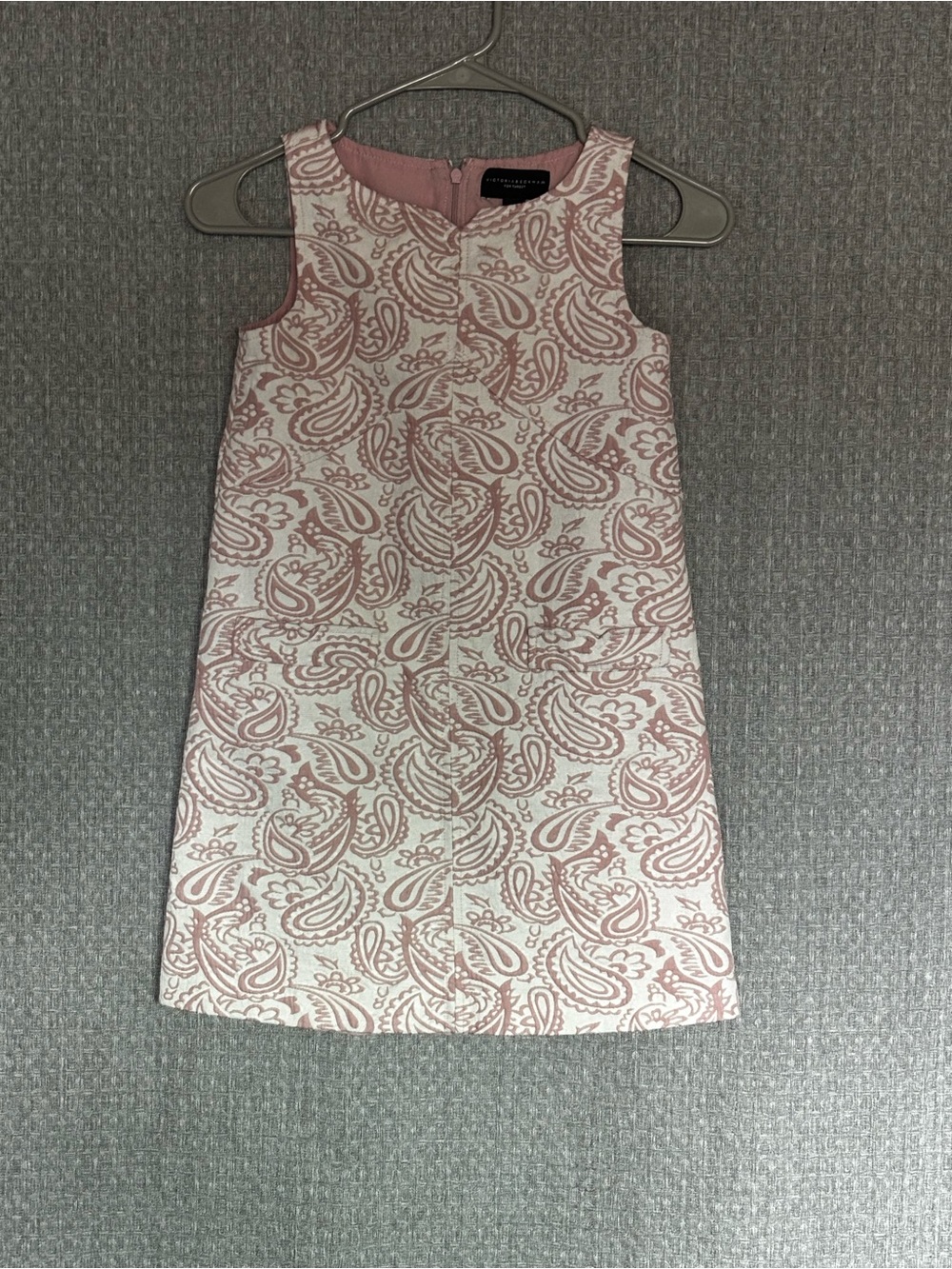 Victoria Beckham for Target Girls Pink Paisley Shift Dress Size M
